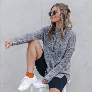 LOVESTITCH  SWEATER hoodie gray size medium